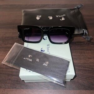 Off-White Black and Purple Sunglasses
